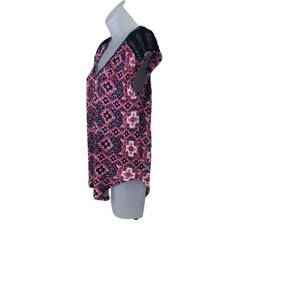 Lucky Brand Boho Colourful  Sleeveless Shirt Size S - Picture 4 of 6